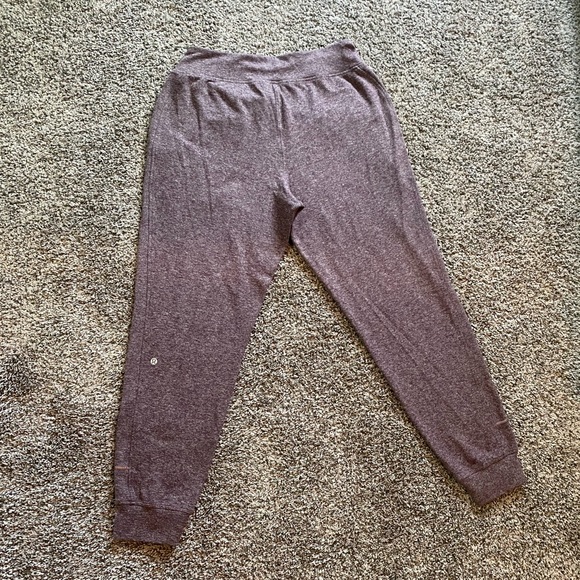 Maroon/gray Lululemon Joggers - good as new - Picture 9 of 14